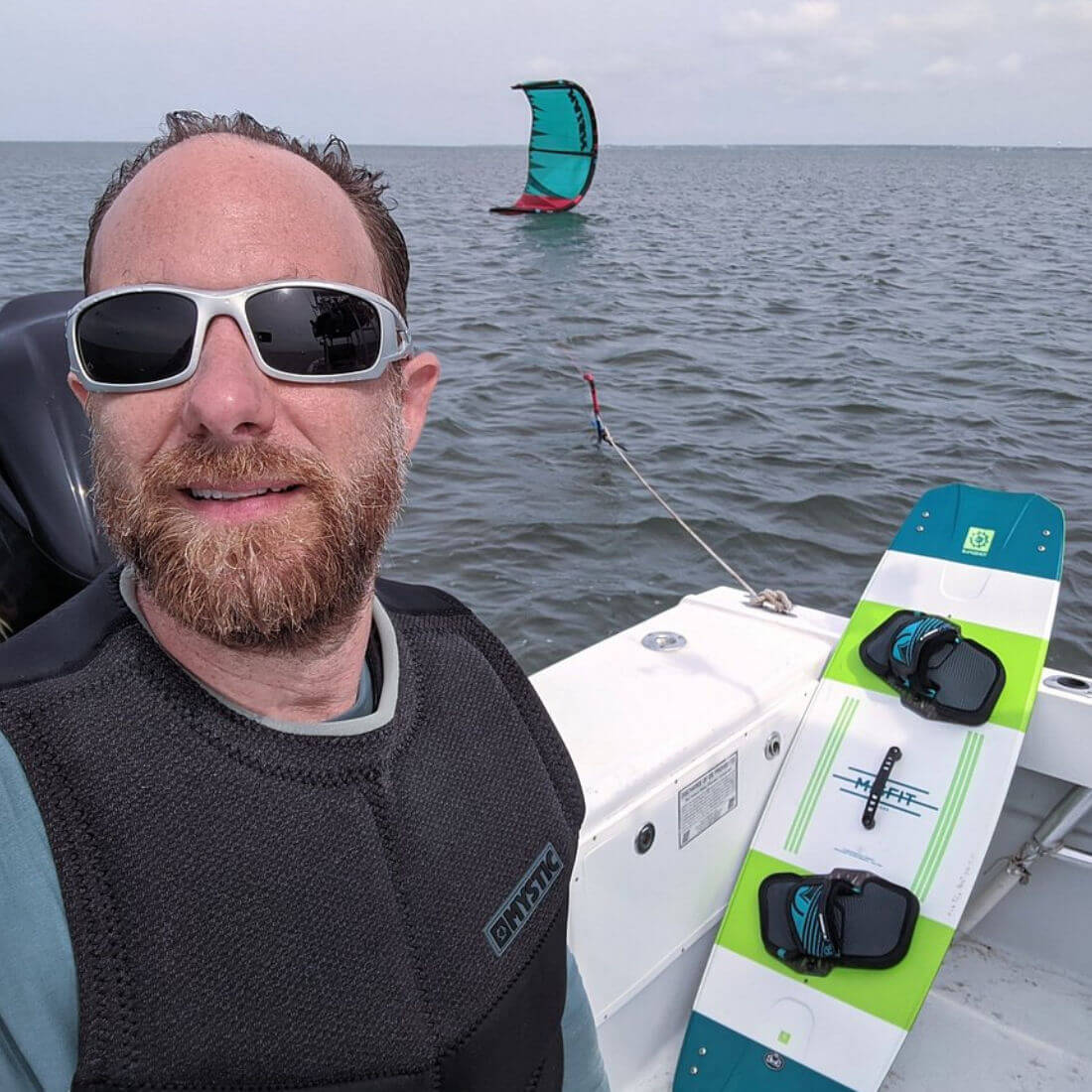 Missphitty guest doing some kite boarding